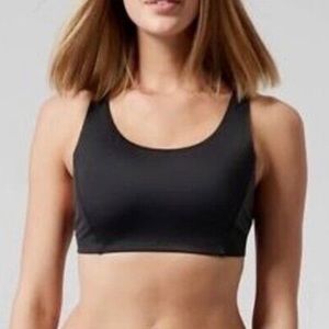 NWT Athleta black Malibu bikini top D-DD